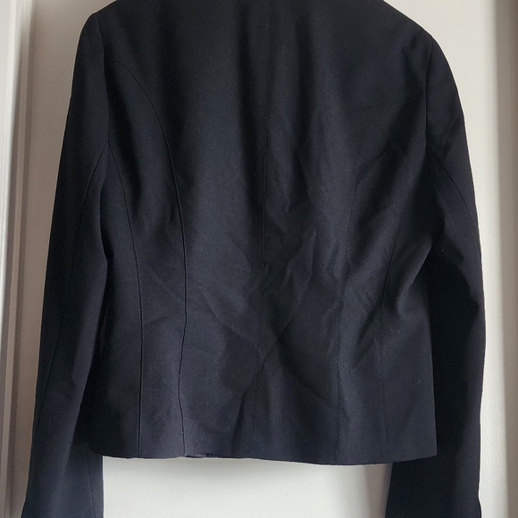 Lafayette 148 New York Black Wool Single Breasted Jacket Size 14 - Picture 5 of 7
